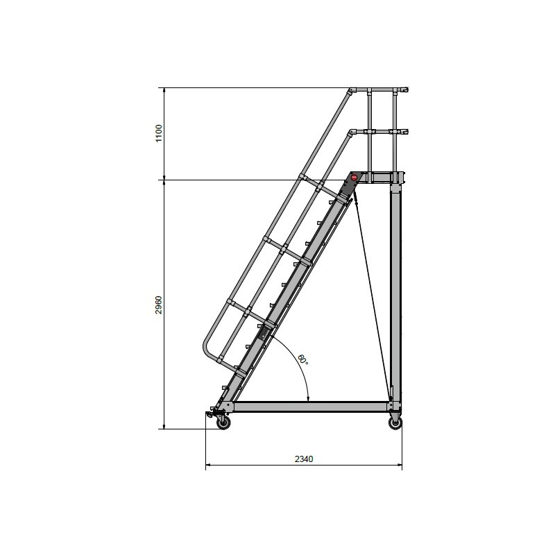 Escada Plataforma - 2960mm