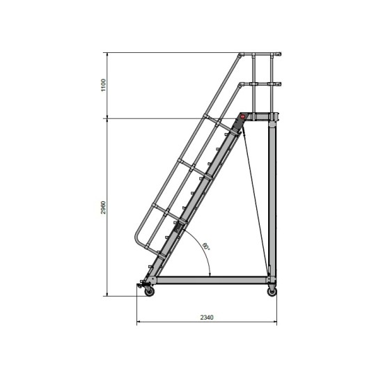 Escada Plataforma - 2960mm